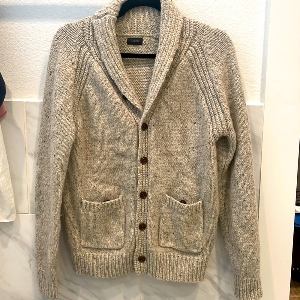 JCrew Italian Wool Shawl Cardigan